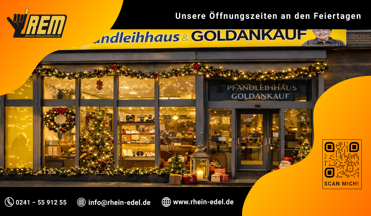 Öffnungszeiten über den Feiertagen