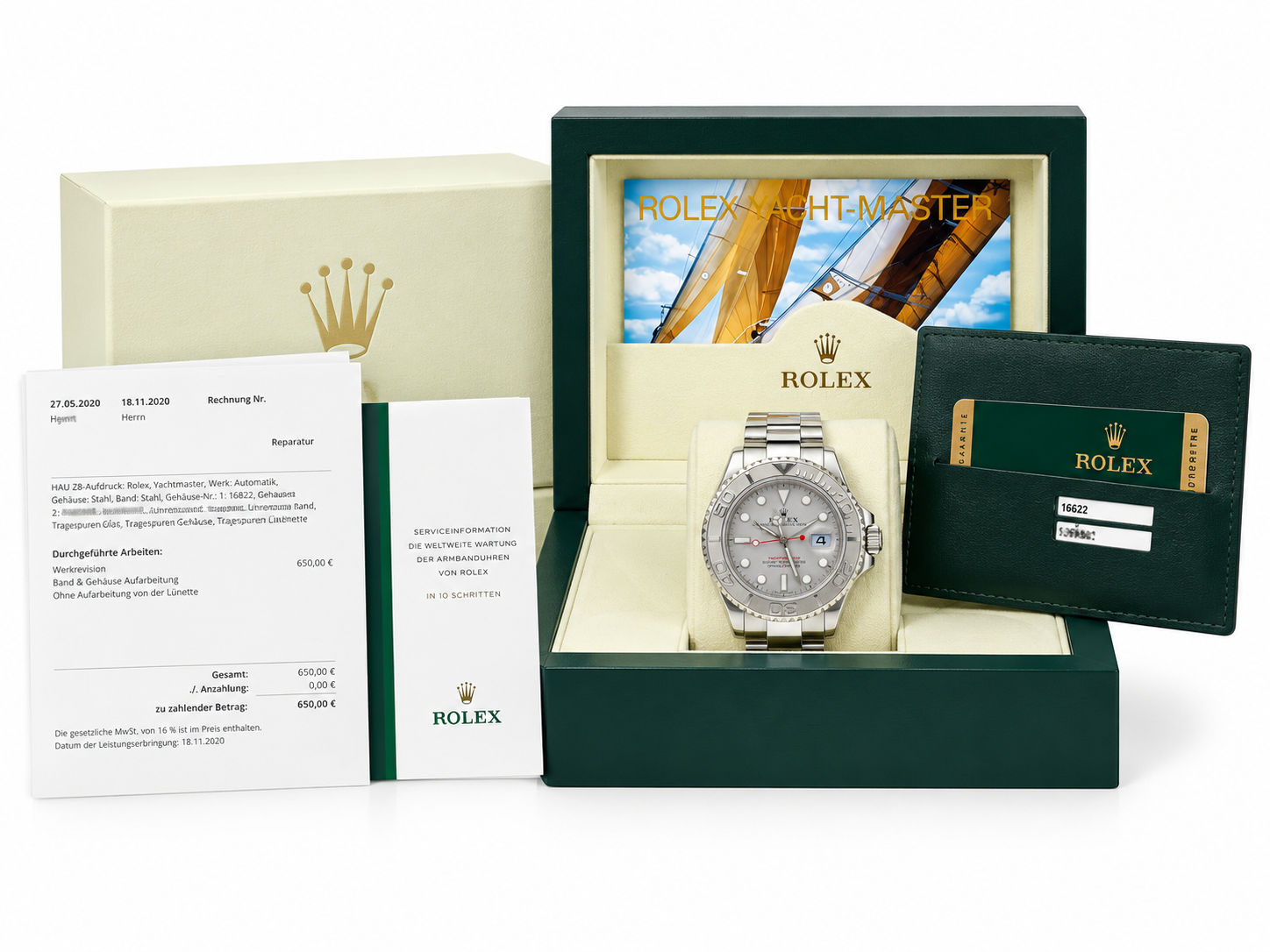 W04591 – Package – Rolex Yacht Master Ref. 16622