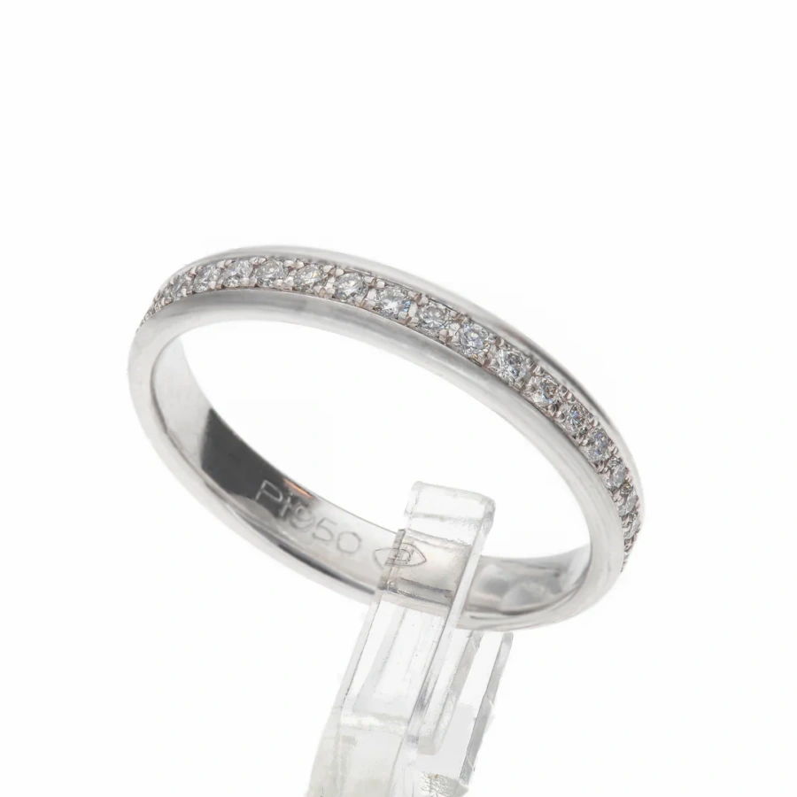 950 Platinring mit 38 Brillanten ca. 0,40 ct
